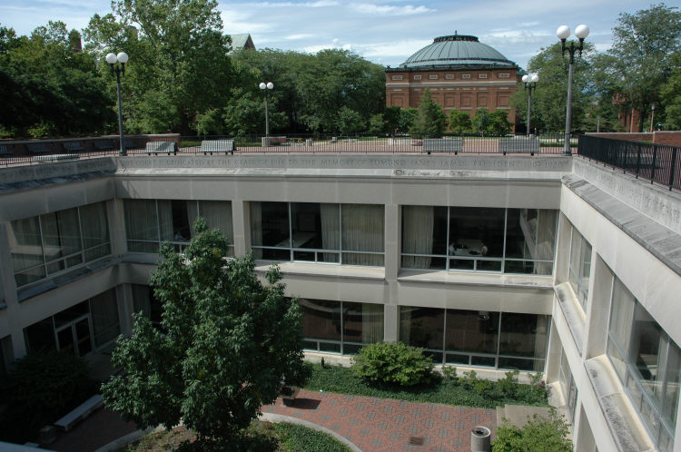 Undergraduate Library courtyard