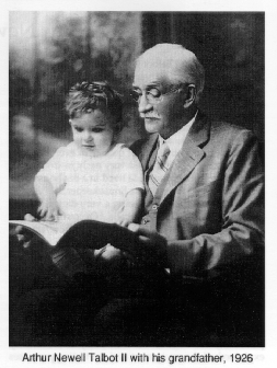 Arthur Newell Talbot II with his grandfather, 1926