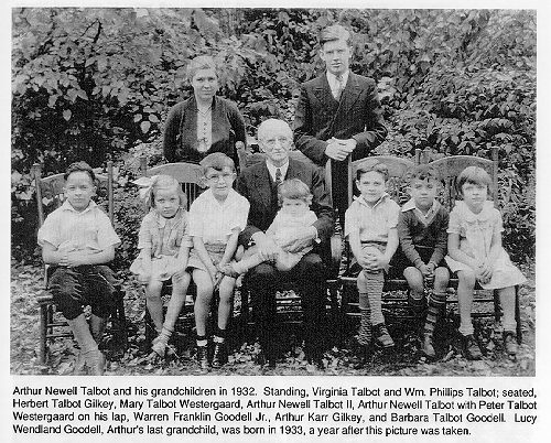 Arthur Newell Talbot and his grandchildren in 1932.