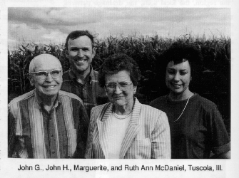 John G., John H., Marguerite, and Ruth Ann McDaniel, Tuscola,
	III.