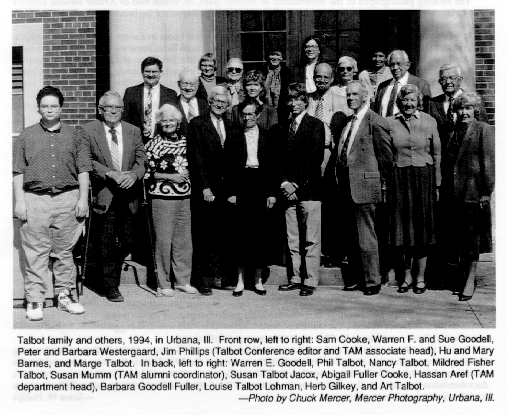 Talbot family and others, 1994, in Urbana, III.
