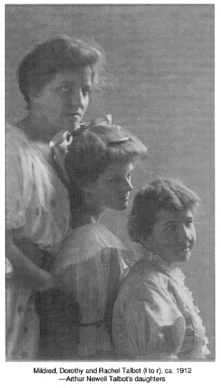 Mildred, Dorothy and Rachel Talbot (I to r), ca. 1912