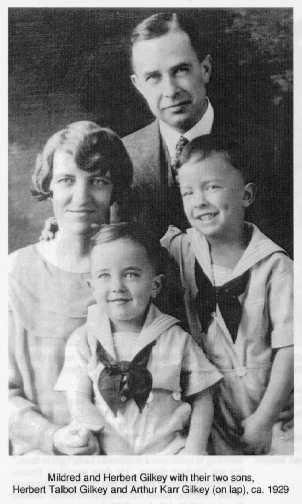 Mildred and Herbert Gilkey with their two sons