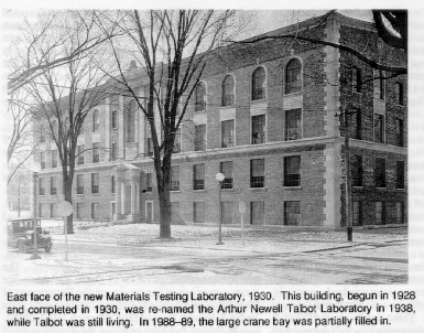 East face of the new Materials Testing Laboratory, 1930.