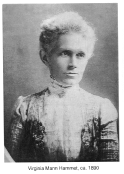 Virginia Mann Hammet, ca. 1890